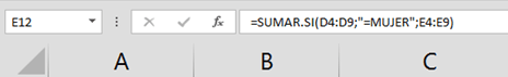 Como utilizar la función Sumar.Si de Excel